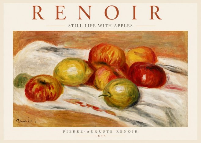 Renoir Still Life with Apples No3 - Plakát