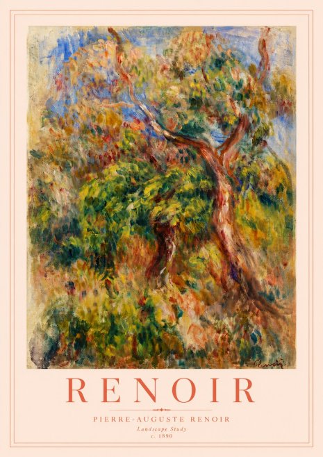 Renoir Landscape Study No6 - Plakát