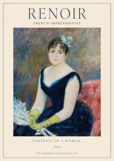Renoir Portrait of a Woman I No1 - Plakát