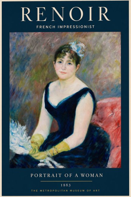 Renoir Portrait of a Woman No4 - Plakát