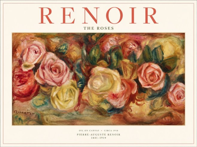 Renoir The Roses No1 - Plakát