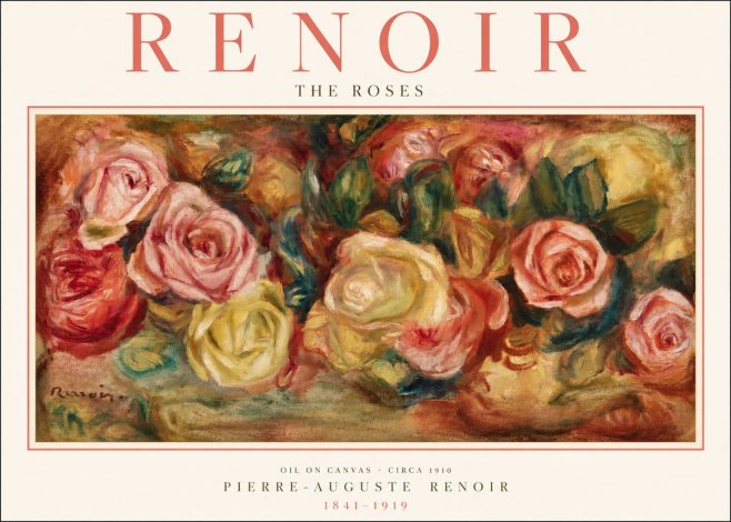 Renoir The Roses No2 - Plakát