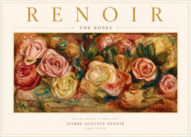 Renoir The Roses No6 - Plakát