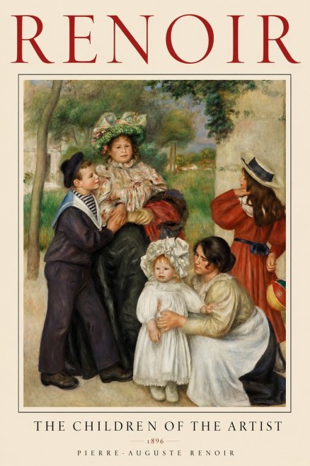 Renoir The Children of the Artist No1 - Plakát
