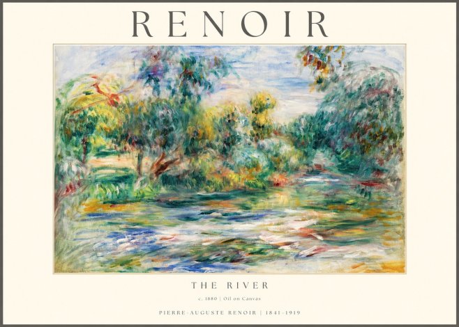 Renoir The River No1 - Plakát