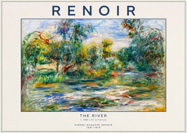 Renoir The River No2 - Plakát