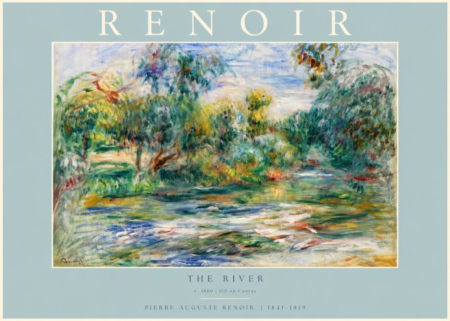 Renoir The River No3 - Plakát