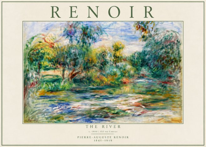 Renoir The River No4 - Plakát