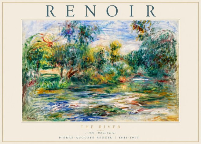 Renoir The River No5 - Plakát