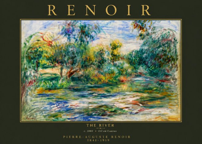 Renoir The River No6 - Plakát