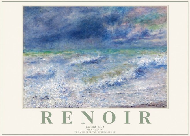 Renoir The Sea No2 - Plakát
