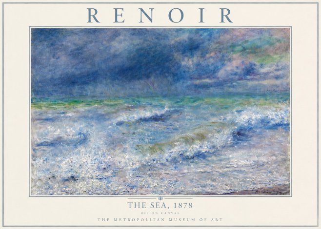 Renoir The Sea No4 - Plakát