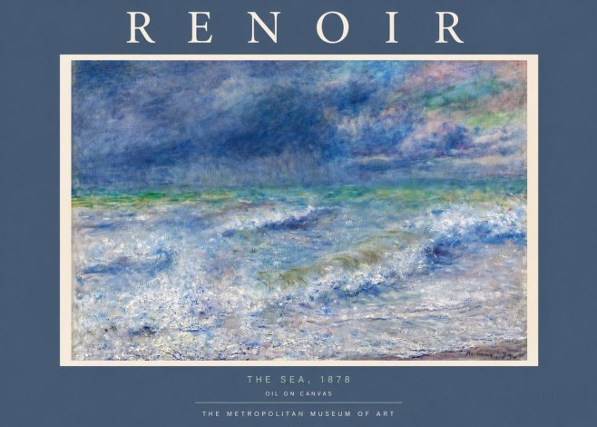 Renoir The Sea No5 - Plakát
