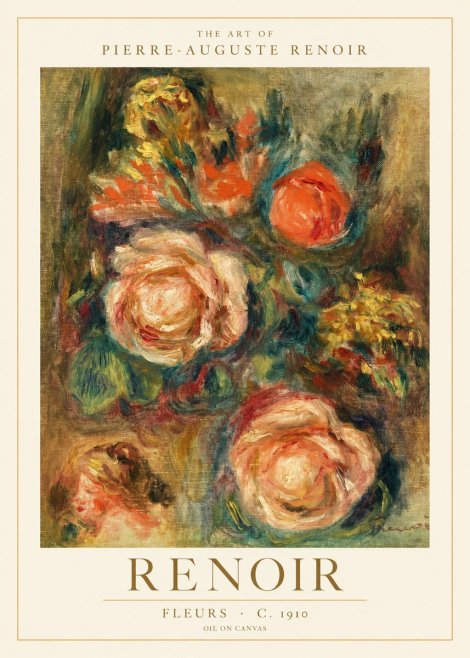 Renoir Fleurs No1 - Plakát