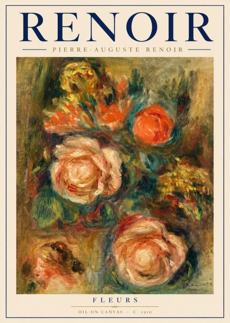Renoir Fleurs No3 - Plakát