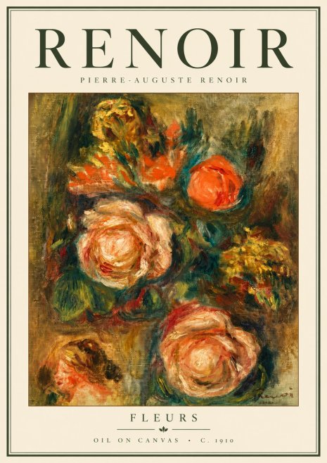 Renoir Fleurs No5 - Plakát