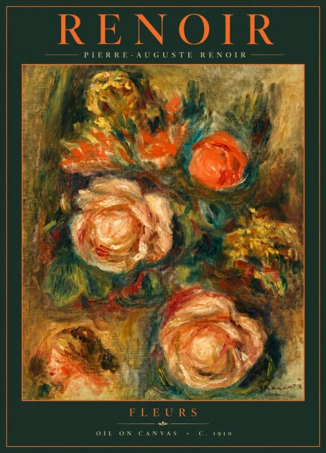 Renoir Fleurs No6 - Plakát
