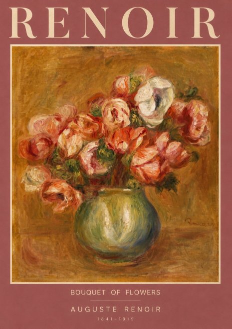 Renoir Bouquet of Flowers I No2 - Plakát