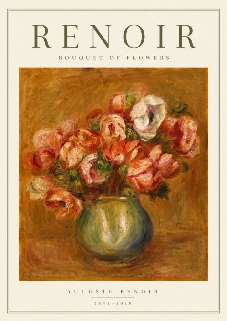 Renoir Bouquet of Flowers I No3 - Plakát