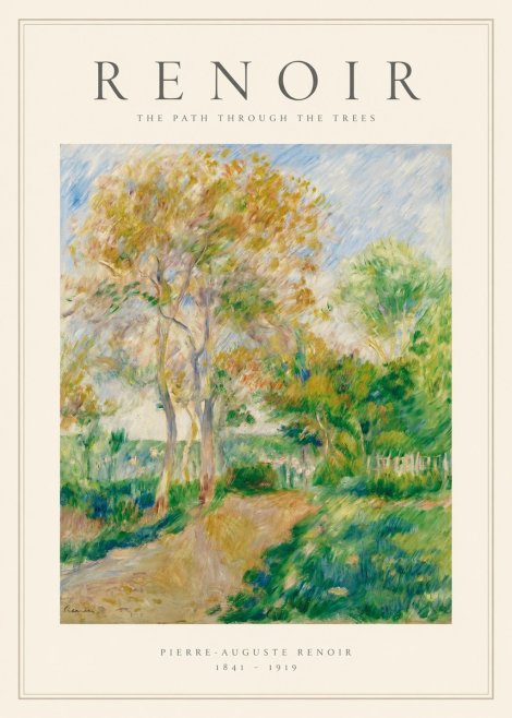 Renoir The Path Through the Trees No1 - Plakát