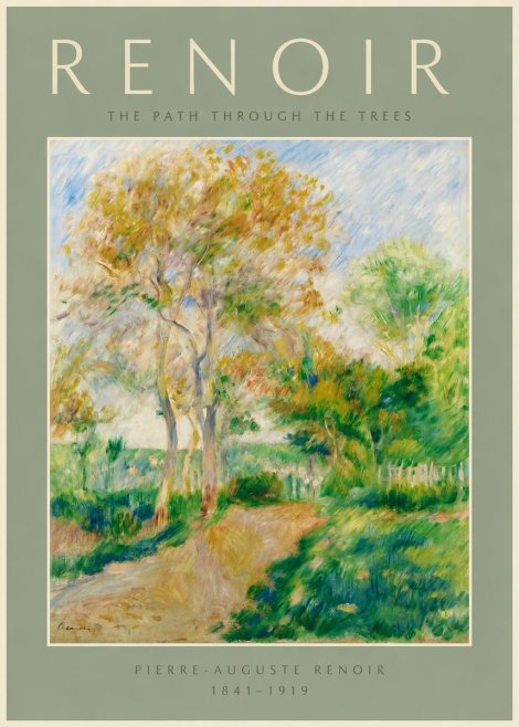 Renoir The Path Through the Trees No2 - Plakát