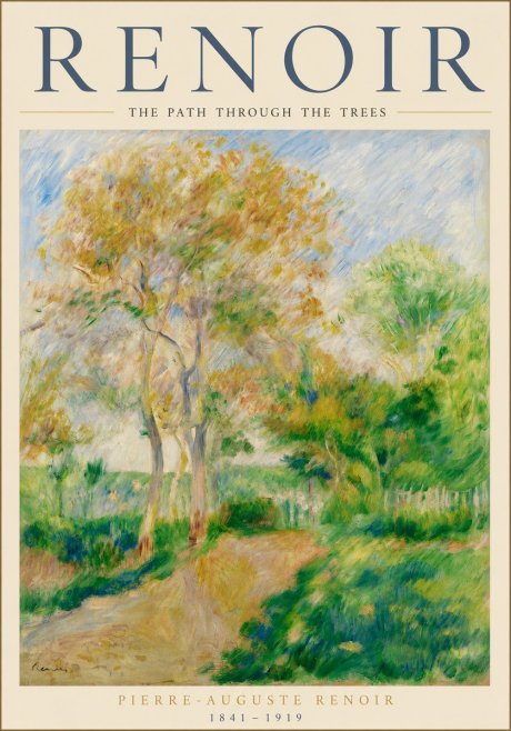 Renoir The Path Through the Trees No3 - Plakát