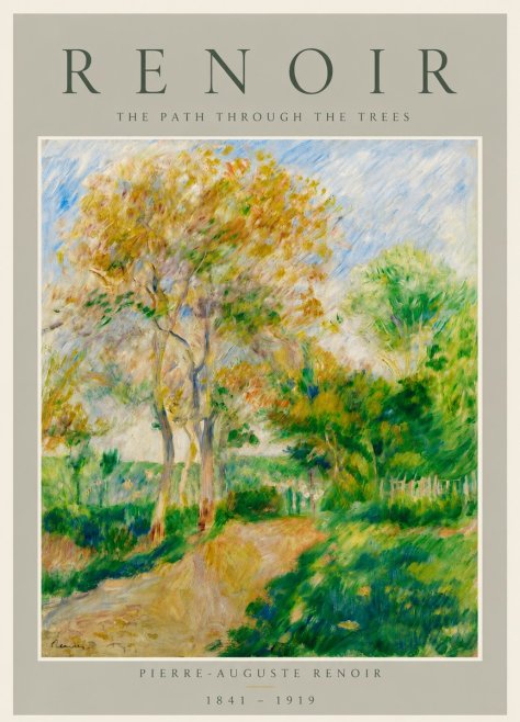 Renoir The Path Through the Trees No5 - Plakát