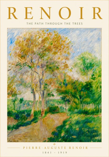 Renoir The Path Through the Trees No6 - Plakát