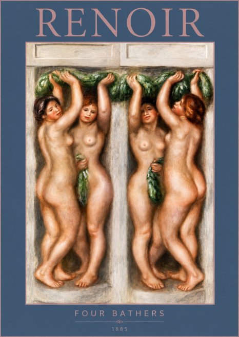 Renoir Four Bathers No3 - Plakát