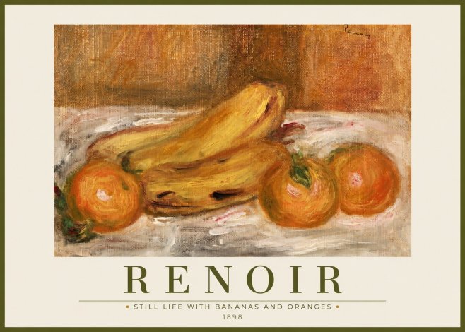 Renoir Still Life with Bananas and Oranges No2 - Plakát