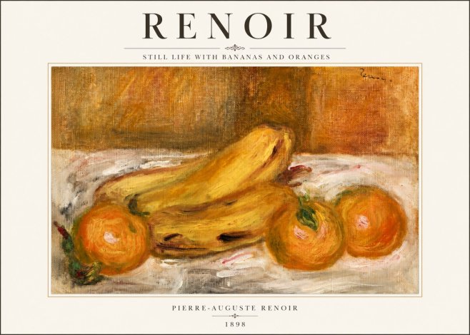 Renoir Still Life with Bananas and Oranges No3 - Plakát