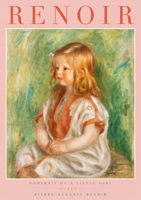 Renoir Portrait of a Little Girl No2 - Plakát