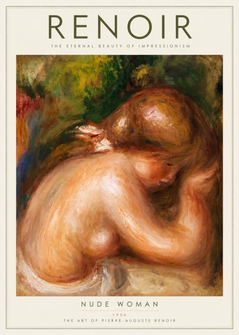 Renoir Female Nude, C. 1910 No2 - Plakát