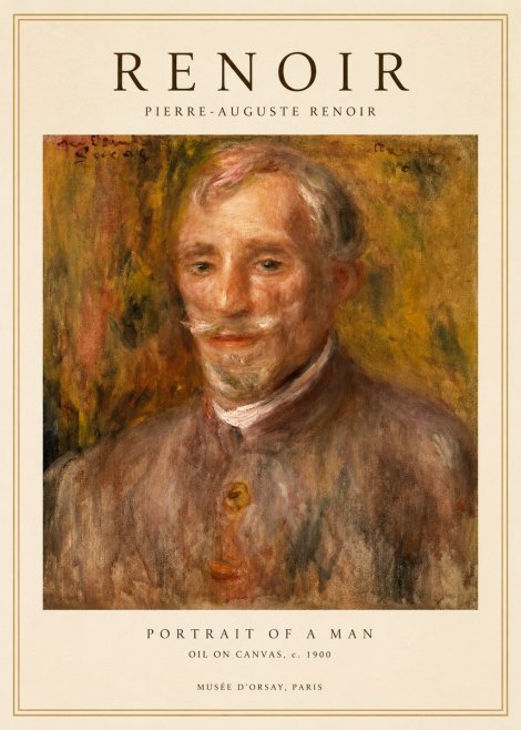 Renoir Portrait of a Man II No1 - Plakát