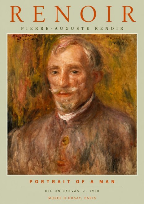 Renoir Portrait of a Man II No2 - Plakát