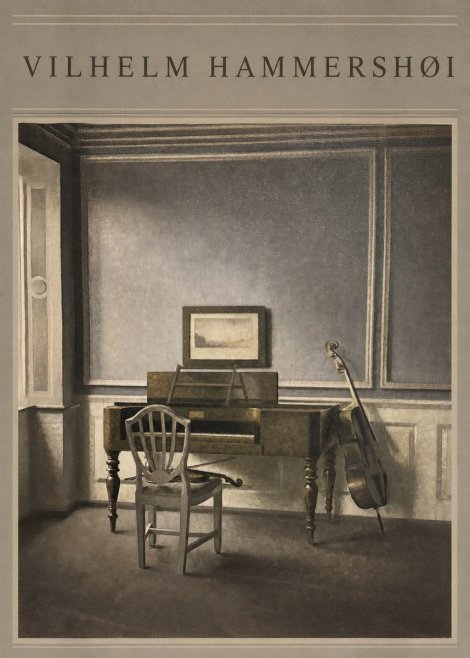 Vilhelm Hammershøi Interior with a Piano and a Cello No3 - Plakát