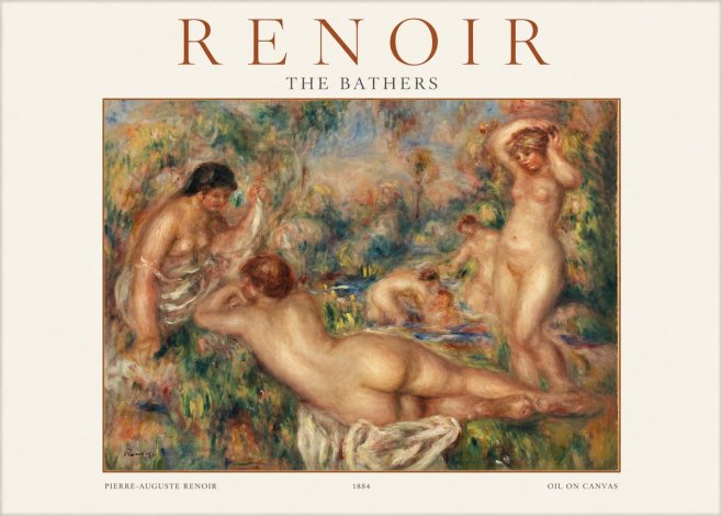 Renoir The Bathers I No1 - Plakát
