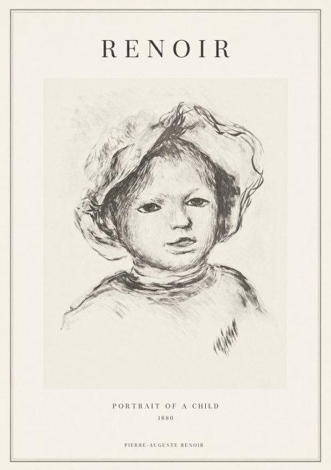 Renoir Portrait of a Child II No1 - Plakát