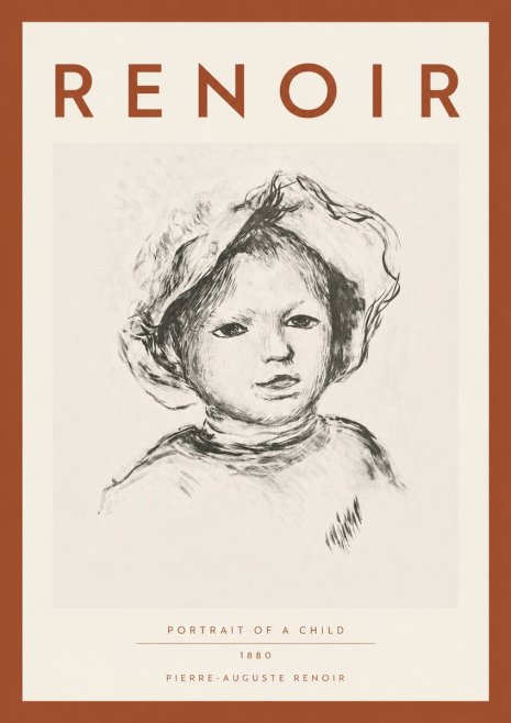 Renoir Portrait of a Child II No4 - Plakát