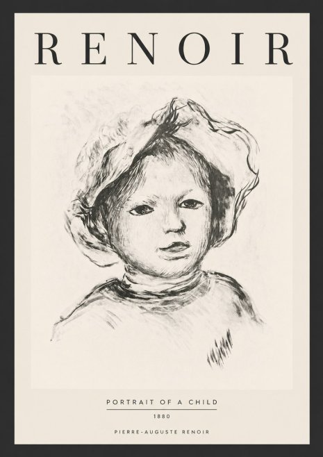 Renoir Portrait of a Child II No6 - Plakát