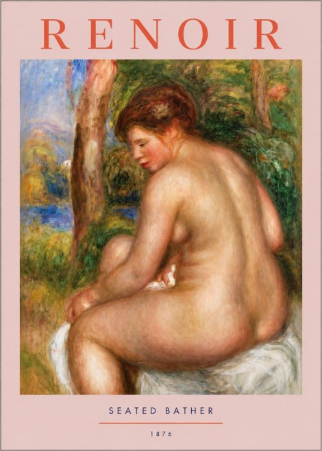Renoir Seated Bather No2 - Plakát