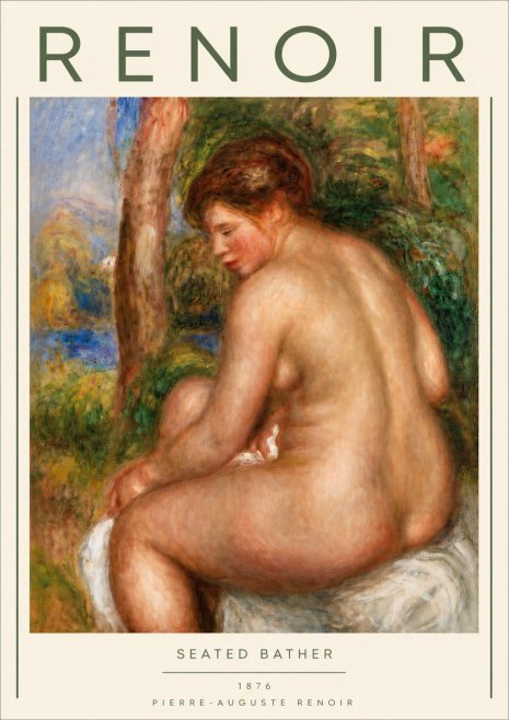 Renoir Seated Bather No4 - Plakát