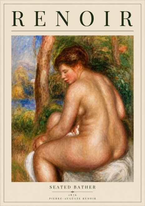 Renoir Seated Bather No6 - Plakát