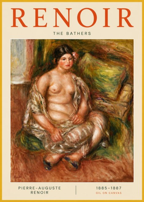 Renoir Seated Nude No3 - Plakát