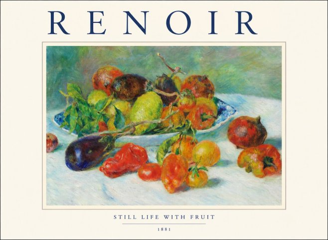 Renoir Still Life with Fruit I No1 - Plakát