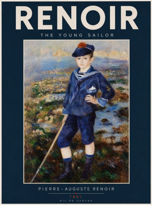 Renoir The Young Sailor No2 - Plakát