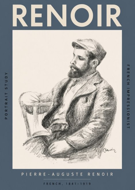 Renoir Portrait Study II No2 - Plakát