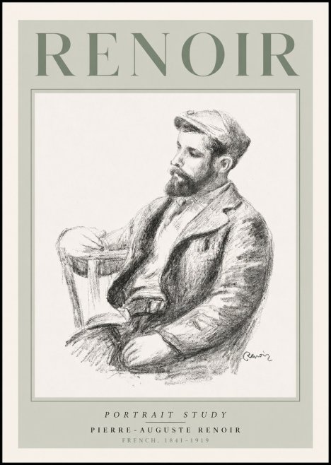 Renoir Portrait Study II No3 - Plakát