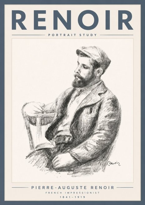 Renoir Portrait Study II No5 - Plakát