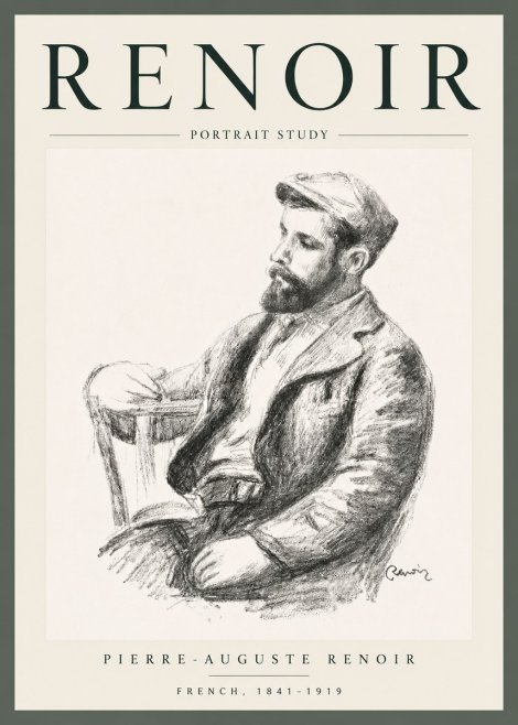 Renoir Portrait Study II No6 - Plakát